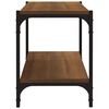 vidaXL TV-Schrank Braun Eichen-Optik 80x33x41 cm Holzwerkstoff Stahl