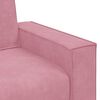 vidaXL 3-tlg. Sofagarnitur mit Kissen Rosa Samt