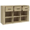 vidaXL Sideboard Sonoma-Eiche 100x30x59,5 cm Holzwerkstoff