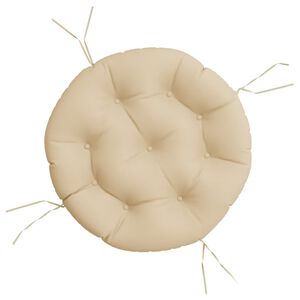 vidaXL Kissen Rund Beige &Oslash; 60 x 11 cm Oxford-Gewebe