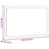 vidaXL LED-Badspiegel Braun Eichen-Optik 60x8,5x38 cm Holzwerkstoff