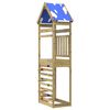 vidaXL Spielturm Braun 52,5 x 85 x 265 cm Massives impr&auml;gniertes Holz