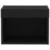 vidaXL TV-Schrankset mit LED Schwarz Eichen-Optik 40 x 30 x 30 cm