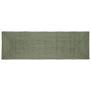 vidaXL Bereichsteppiche Rechtwinklig Olive Gr&uuml;n 80 x 300 cm Jute