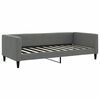 vidaXL Tagesbett Ausziehbar Dunkelgrau 90x190 cm Stoff