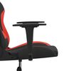 vidaXL Gaming-Stuhl mit Massagefunktion Schwarz und Rot Stoff