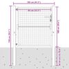vidaXL Gartentor Anthrazit 100x100 cm Stahl