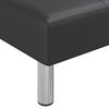 vidaXL Chaiselongue Schwarz Kunstleder