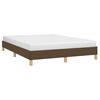 vidaXL Bettgestell ohne Matratze Dunkelbraun 140x190 cm Stoff