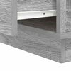 vidaXL Nachttisch mit Schubladen Grau 39 x 34,5 x 50 cm Holzwerkstoff