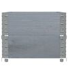 vidaXL Paletten-Aufsatzrahmen 2 Stk. Grau 100x50 cm Massivholz Kiefer