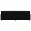 vidaXL Bettrahmen mit Matratze Schwarz 200 x 200 cm Stoff