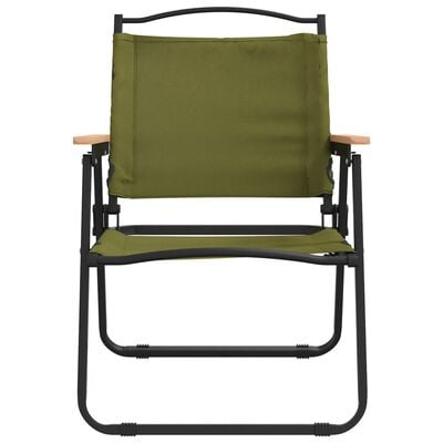 vidaXL Campingstühle 2 Stk. Grün 54x55x78 cm Oxford-Gewebe