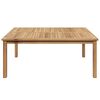 vidaXL Couchtisch Braun 110 x 110 x 45 cm Massivholz Teak