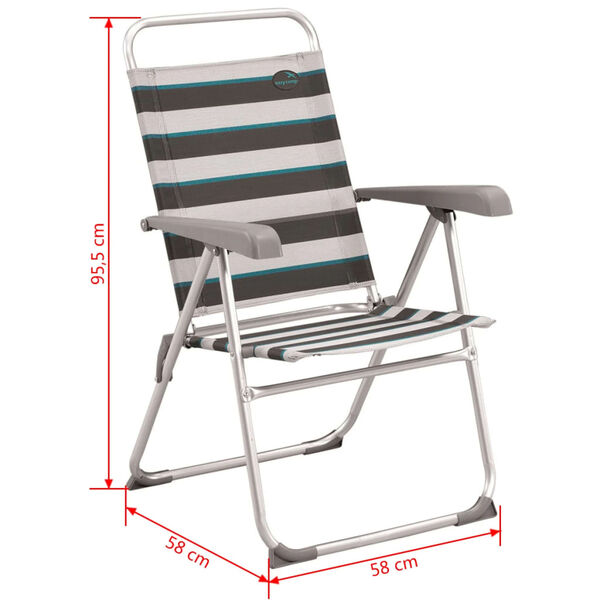 Easy Camp Klappstuhl Spica Grau 58 x 58 x 95,5 cm 420022