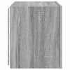 vidaXL TV-Wandschr&auml;nke mit LED-Leuchten 2Stk. Grau Sonoma 40,5x35x40cm