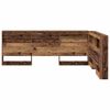 vidaXL Aufbewahrungskopfteil mit Regal Altholz 135 cm Holzwerkstoff