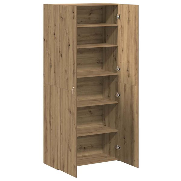 vidaXL Schuhschrank Artisan-Eiche 80x35,5x180 cm Holzwerkstoff