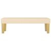 vidaXL Sitzbank Creme 100x30x30 cm Stoff