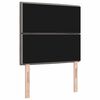 vidaXL LED Kopfteil mit LED-Lichtleisten Taupe 80 cm Polyester