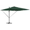 vidaXL Roma Parasol Gr&uuml;n 286 x 284 x 270 cm Aluminium und Polyester