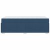 vidaXL Bettrahmen mit Matratze Blau 90 x 200 cm Stoff
