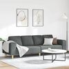 vidaXL Sofa Set Dunkelgrau Stoff