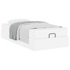 vidaXL Bettgestell mit Matratze mit Matratze 2 pcs Wei&szlig; PVC