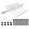 vidaXL Unter dem Schreibtisch Kabelmanagement Tray 2 Stk. Wei&szlig;