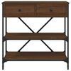 vidaXL Konsolentisch Braun Eichen-Optik 75x34,5x75 cm Holzwerkstoff