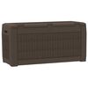 vidaXL Gartentruhe Braun 119x48x60 cm Polypropylen