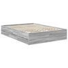 vidaXL Bettrahmen Graues Sonoma 140 x 200 cm Ingenieurs Holz