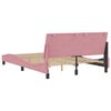 vidaXL Bettgestell ohne Matratze "Hanko" Rosa 140x190 cm Samt