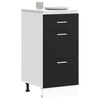 vidaXL Unterschrank Lyon Schwarz 40x46x81,5 cm Holzwerkstoff