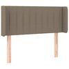 vidaXL LED Kopfteil Taupe 93x16x78/88 cm Stoff