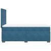 vidaXL Boxspringbett mit Matratze Blau 100x200 cm Samt