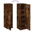 vidaXL Badezimmerschrank mit Rollenhalter R&auml;uchereiche 20,5x22x72 cm
