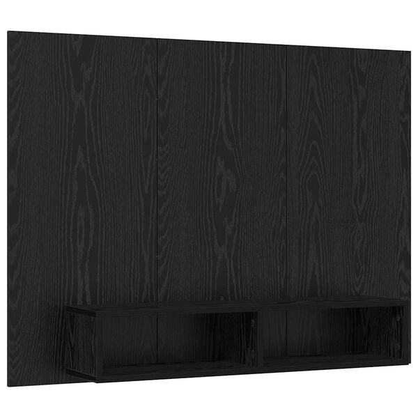 vidaXL TV-Schrankset Schwarz Eichen-Optik 120 x 23,5 x 90 cm