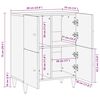 vidaXL Sideboard 60x33x75 cm Massivholz Mango