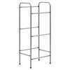 vidaXL Kistenregal f&uuml;r 3 Kisten Silbern 50x33x116 cm Stahl