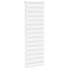 vidaXL Doppelrollo Wei&szlig; 75x230 cm Stoffbreite 70,9 cm Polyester