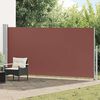 vidaXL Ausziehbare Seitenmarkise 160x500 cm Braun