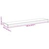 vidaXL Schwebende Wandregale 2 Stk. Grau 120x23,5x3,8 cm MDF