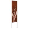 vidaXL Garten Sichtschutz-Leinwand Rostig 32 x 140 cm Wetterfeststahl