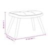vidaXL Relaxsessel mit Hocker Blau Samt