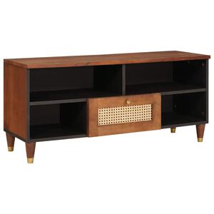 vidaXL TV-Schrank Braun 100 x 33,5 x 46 cm Massivholz Mango
