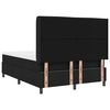 vidaXL Boxspringbett mit Matratze Schwarz 160 x 200 cm Stoff