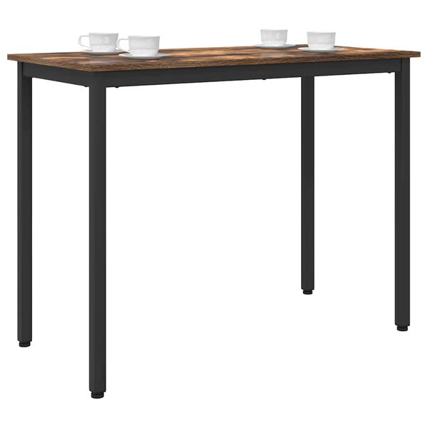 vidaXL Tisch Ger&auml;ucherte Eiche 100 x 50 x 76,5 cm