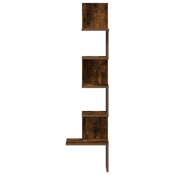 vidaXL Wand-Eckregal R&auml;uchereiche 32x32x127,5 cm Holzwerkstoff