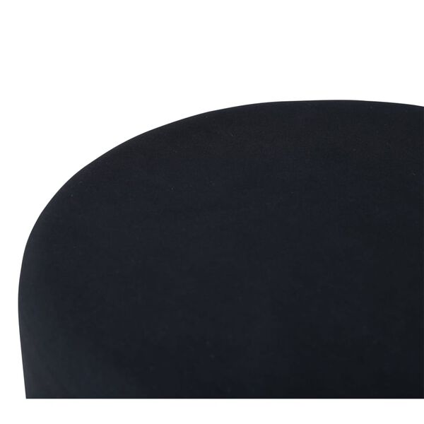 Venture Home Hocker Pippi 45,5x45,5x46,5 cm Samt Schwarz und Kupfer